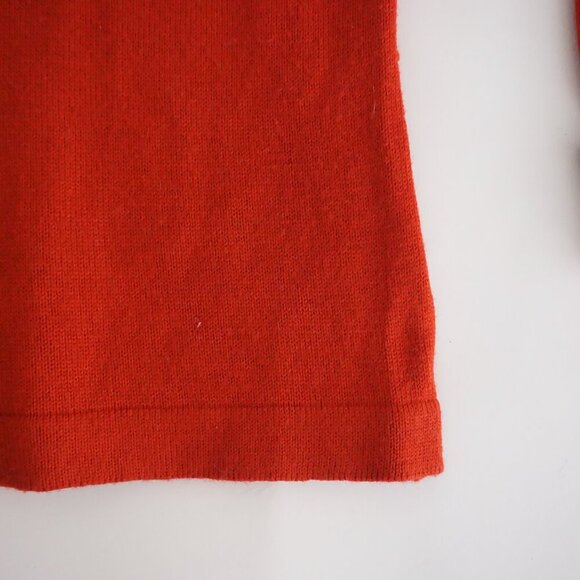 Vintage Gino Pabli Red Knit 40% Wool Fine Knit Cardigan Sweater M - Picture 6 of 10